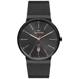 Relógio Technos Masculino Slim Preto - GM12AG/1P GM12AG/1P