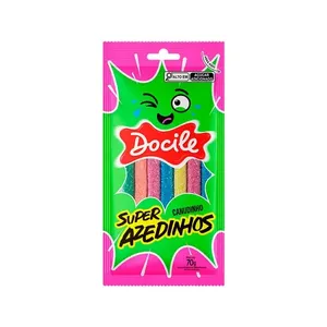 Canudinhos Super Azedinhos 70g 80331 - Docile
