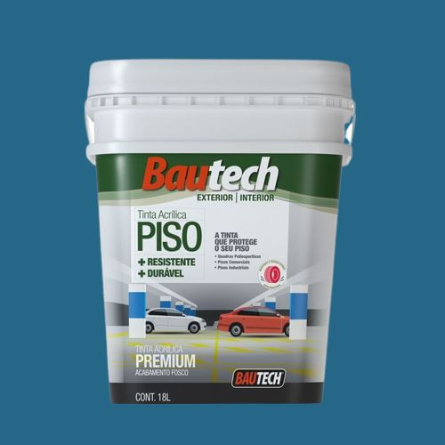 Tinta Premium Acrílica Fosco Piso 18L Bautech Tinta Premium Acrílica Fosco Piso Azul 18L Bautech