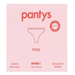 Calcinha Absorvente Pantys Cozy Reutilizável Tamanho GG Fluxo Intenso 1 Unidade