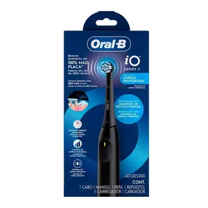Escova de Dente Elétrica Oral-B Io2 com 1 Cabo + 1 Refil + Carregador