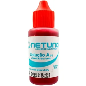 Solução Teste pH Vermelho Fenol Netuno Para Piscina (MP)