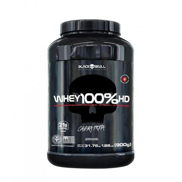 Whey 100% Hd Pote (900g) - Sabor: Baunilha