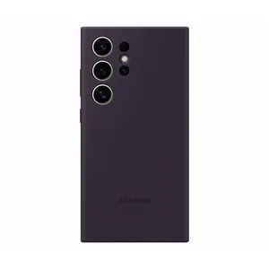 Capa Protetora Silicone Galaxy S24 Ultra Violeta Escura