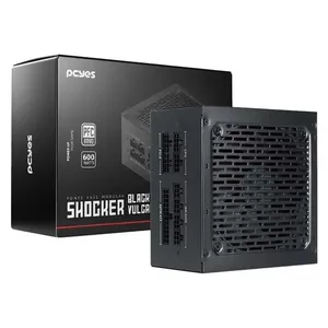 Fonte ATX 600W PCyes Shocker Full Modular 80 Plus PFC Ativo Black Vulcan (MP)