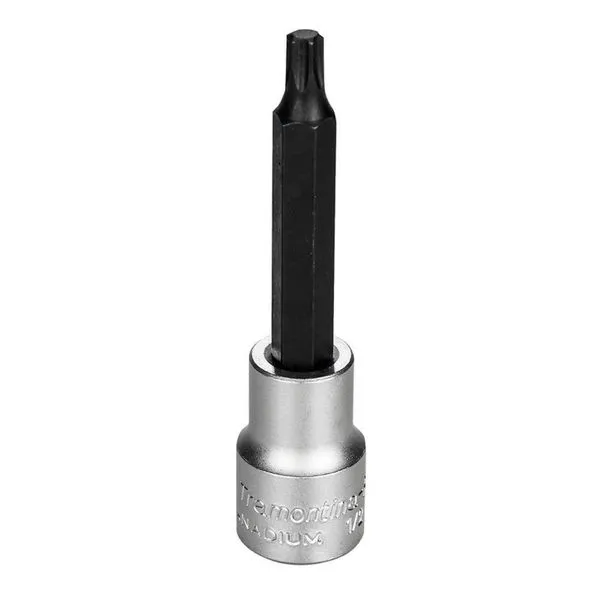 Soquete Longo Em Aço Cromo Vanádio Ponta Trafix T30 - Encaixe 1/2" Tramontina