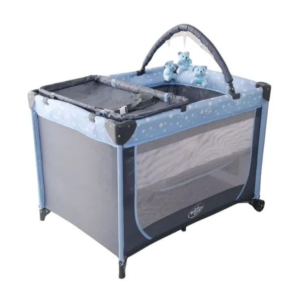 Berço Baby Style Estrelinha Com Trocador Azul 3303 (MP)
