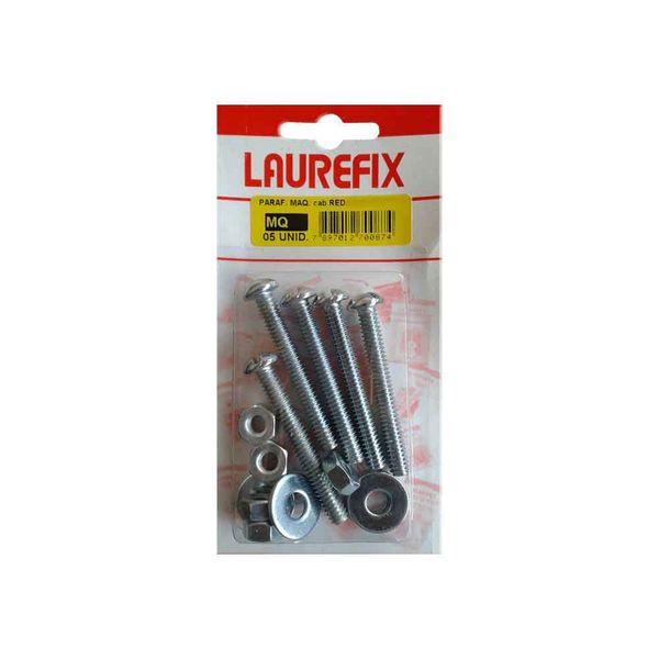 Parafuso máquina cabeça redonda 5/32 x 3/8" 10 unidades Laurefix
