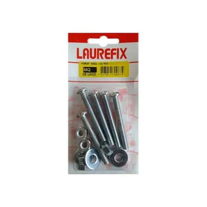 Parafuso máquina cabeça redonda 5/32 x 3/8" 10 unidades Laurefix