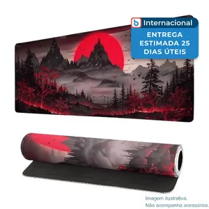 Mousepad Brecoy Red Moon2 80X30 Preto A-MBI