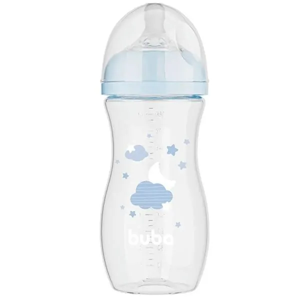 MAMADEIRA EASY FLOW 330ML NUVEM AZUL - BUBA