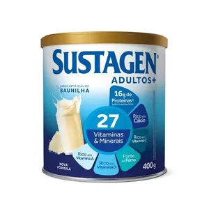 Sustagen Adultos Complemento Alimentar Sabor Baunilha Lata 400g SUSTAGEN 400G BAUNIL