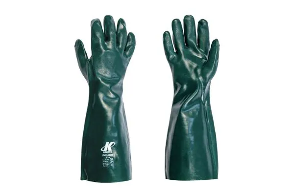 Luva de PVC com forro palma aspera 9.1/2" x 45 cm - KALIPSO