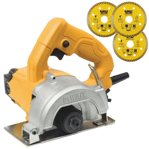 Serra Mármore 1400 Watts 12.200rpm com 3 Discos 220 Volts - DW862WA - DEWALT