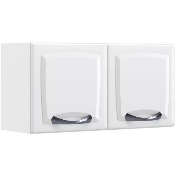 Armário Aéreo De Cozinha Branco 2 Portas Gel New Premium
