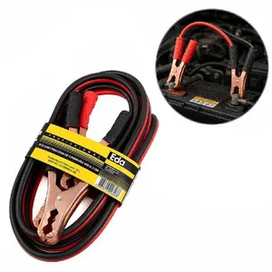 Cabo Auxiliar de Partida 600A 3,5 Metros Vermelho para Carro Caminhao e Onibus Garras em Cobre EDA Profissional Cabo Auxiliar de Partida 600A 3,5 Metros Vermelho para Veiculos Leves e Pesados EDA Profissional