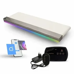 Cascata para Piscina Embutir 200cm em Inox com LED RGB Wi-Fi Smart Bivolt Sol e Água Piscinas e Acessórios Cascata para Piscina Embutir 200cm Inox LED RGB Wi-Fi Smart Bivolt Sol e Água Piscinas e Acessórios