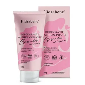 Desodorante Antitranspirante Hidrabene Clareador em Creme 70g