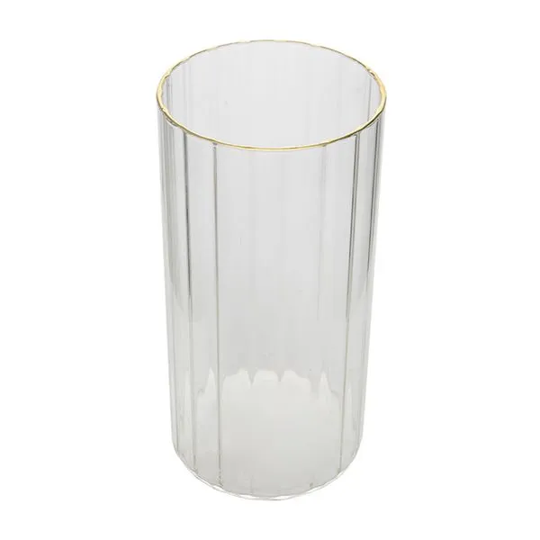 Vaso Alto Decorativo Vidro Borosilicato 10x10x20cm LM3790 - honeyhome