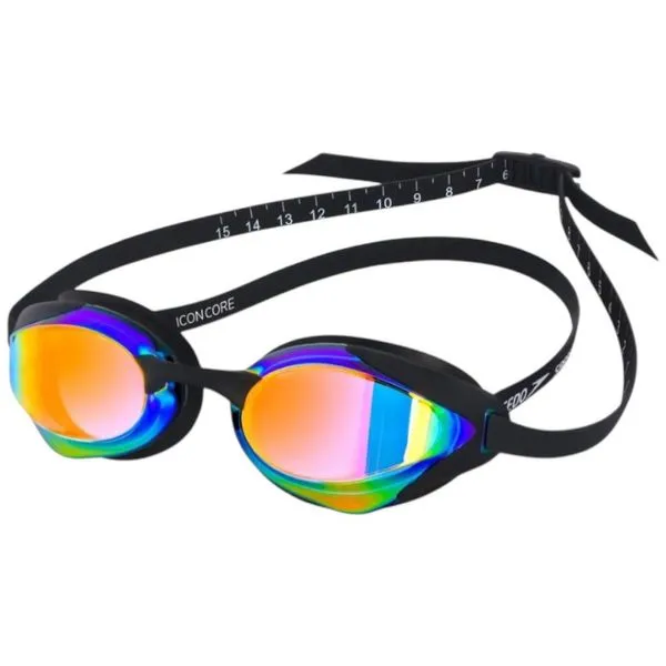 Óculos De Natação Speedo Icon Core Preto Revo Red 509249180496U (MP)