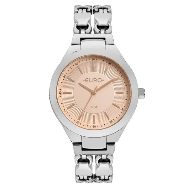 Relógio Euro Feminino Chains Prata - EU2035YUO/4K EU2035YUO/4K
