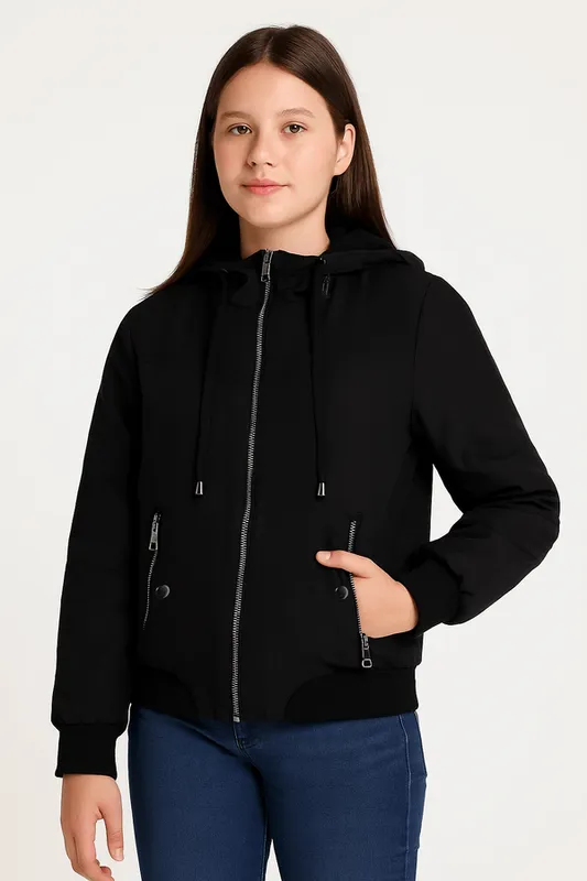 Jaqueta Juvenil Para Menina - PRETO 12