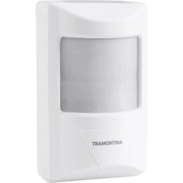 Sensor De Presença 180° Articulado Frontal Tramontina Bivolt Com Fotocélula Branco