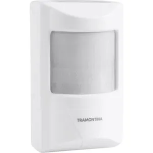 Sensor De Presença 180° Articulado Frontal Tramontina Bivolt Com Fotocélula Branco
