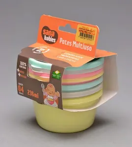 Kit Pote Multiuso 236ml com 4 Unidades 1012 1012