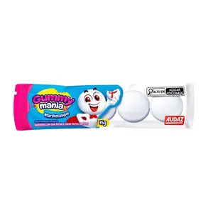 Bala Gummy Mania Marshmallow 15g Sabores Frutas 027050026 - Audaz