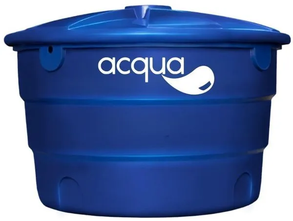 Caixa D'Água Polietileno Acqua Com Tampa 1000L