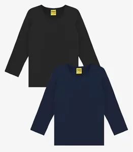Kit 2 Camisetas Menina Manga Longa Térmica Rovi Kids 6