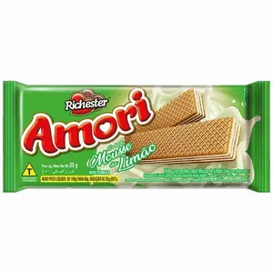 Biscoito Amori Wafer Mousse de Limão 80g