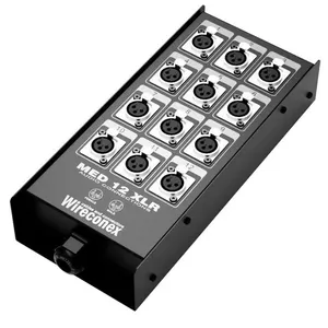 Painel Multicabo Medusa 12 Vias XLR Organização Eficiente Sinal Estável Preto Wireconex Painel Multicabo Medusa 12 Vias XLR Sinal Estável Preto Wireconex
