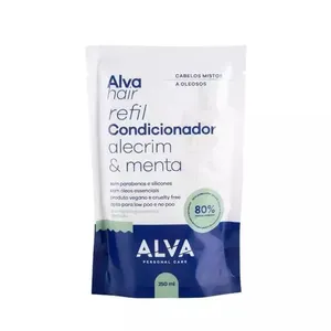 Condicionador Alva Vegano Refil para Cabelos Mistos e Oleosos Alecrim e Menta 250ml COND ALVA 250ML REFIL MISTOS E OLEOSOS V