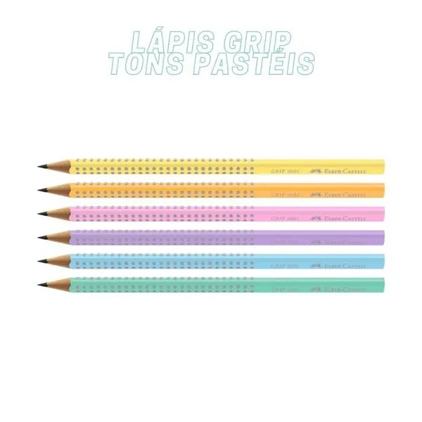 Lápis de Cor Faber-Castell Grip Tons Pastel com Empunhadura Confortável para Escrita Suave 1 Unidade Amarelo Lápis de Cor Faber-Castell Grip Tons Pastel com Empunhadura Grip Confortável 1 Unidade Amarelo