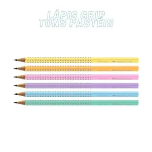Lápis de Cor Faber-Castell Grip Tons Pastel com Empunhadura Confortável para Escrita Suave 1 Unidade Amarelo Lápis de Cor Faber-Castell Grip Tons Pastel com Empunhadura Grip Confortável 1 Unidade Amarelo