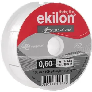 Linha para Pesca 0,60mm X 100m Branca com Aditivo Anti UV Resistente ao Nó e Abrasão Ekilon Linha 0,60mm X 100m Branca para Pesca Esportiva com Aditivo Anti UV Ekilon