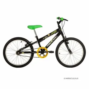 Bicicleta Infantil Aro 20 Cat Noir & Miraculous V-Brake Preto Brilho Free Action Bicicleta Infantil Cat Noir & Miraculous Aro 20 V-Brake Preto Brilho Free Action