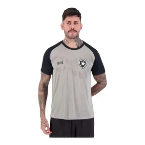 Camisa Masculina Botafogo Braziline Ondulação Cinza G (MP)