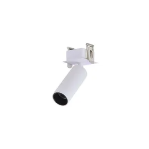 Spot Direcionável De Embutir Nordecor Kona Canopla Quadrada Led Alto Irc 97 3w Bivolt Branco 2700k Luz Amarela