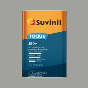 Tinta Premium Acrílica Acetinada Toque de Seda 18L Suvinil Tinta Premium Acrílica Acetinada Toque de Seda Elefante 18L Suvinil