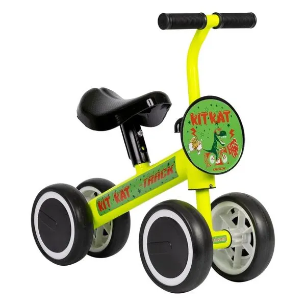 Bicicleta De Equilíbrio TK3 Track Kit Kat Até 20kg Amarelo (MP)