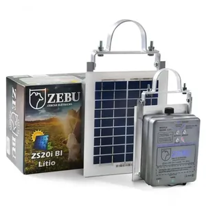 Eletrificador Solar para Cercas Elétricas Zs20i para Grandes Propriedades com Bateria Zebu Eletrificador Solar para Cercas Elétricas Zs20i com Bateria para Áreas Rurais Zebu
