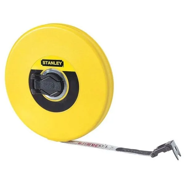 Trena Longa Com Fita De Fibra De Vidro Com 15 Metros + Estojo Fechado - 34-260s - Stanley