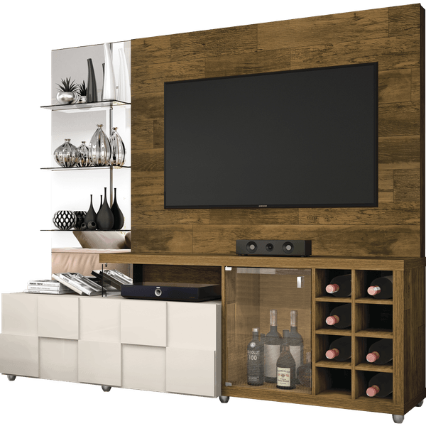 Estante Home 100% MDF - Dj Móveis New Turati Demolição / Off White
