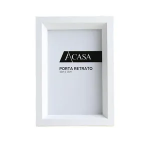 Porta Retrato Pirâmide Branco 10x15cm - Acasa