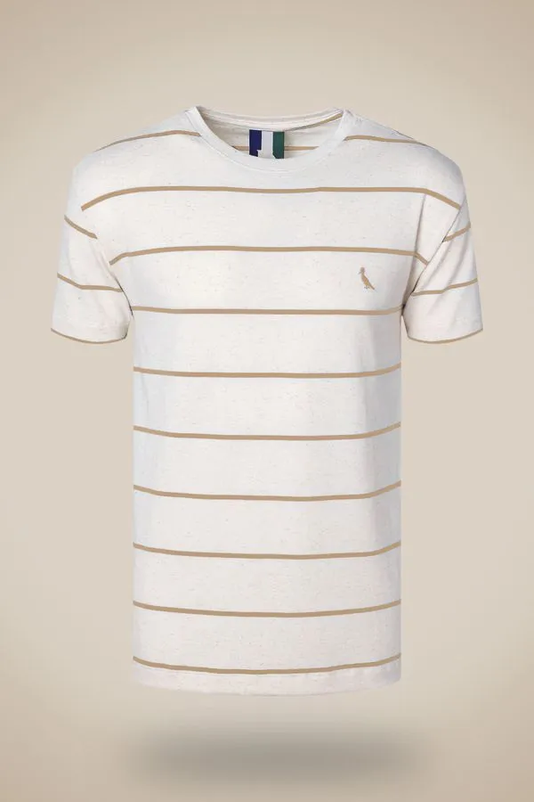Camiseta Ft Linho Sol Khaki - P