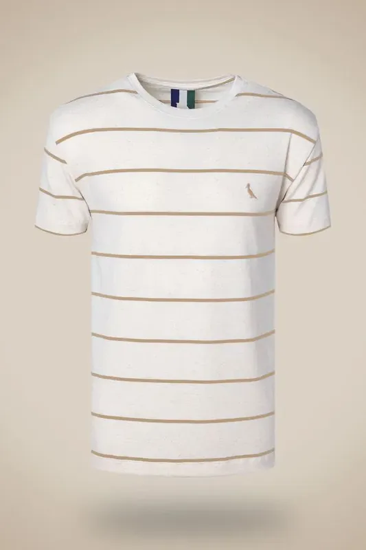 Camiseta Ft Linho Sol Khaki - P