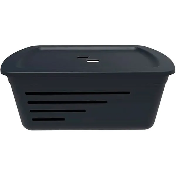 Cesto Organizador Soprano Grande Com Tampa 14403 Preto (MP)